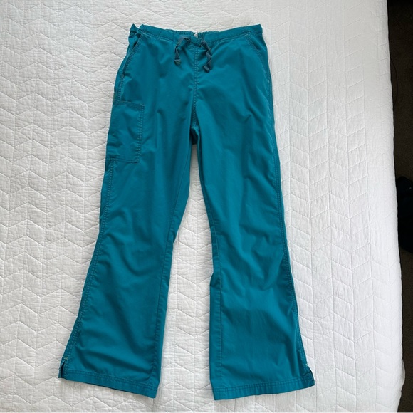 DONATE ALERT WonderWink Teal Scrub Pants - Picture 1 of 4